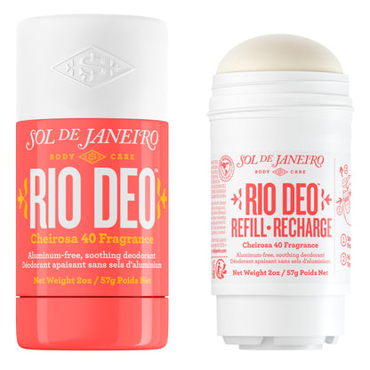 SOL DE JANEIRO Cheirosa 40 Rio Deo Aluminum-Free Deodorant with Refill Cartridge, Amazon Exclusive