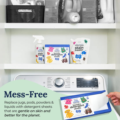 Miss Mouth's Messy Eater Stain Treater Ultimate Laundry Bundle with Stain Treater and Detergent Sheets