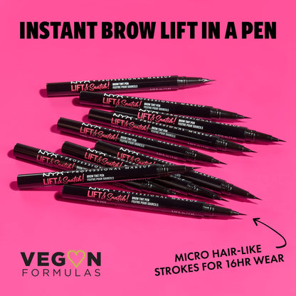 NYX Lift & Snatch Eyebrow Tint Pen Bundle - Espresso and Gray Black