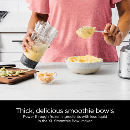 Ninja Blender & Food Processor Combo, Foodi Power Blender System for Smoothies, Bowls, Spreads & Shakes, 6 Functions, 72-oz Pitcher, To-Go Cups, Silver, SS401
