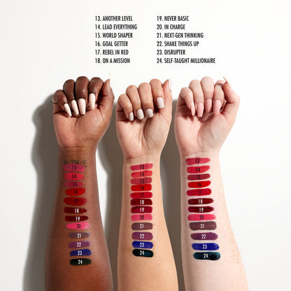 NYX PROFESSIONAL MAKEUP Shine Loud, Long-Lasting Liquid Lipstick with Clear Lip Gloss - On A Mission (Blue Red)