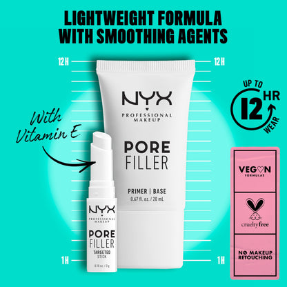NYX PROFESSIONAL MAKEUP Pore Filler Blurring Primer, Vegan Face Primer