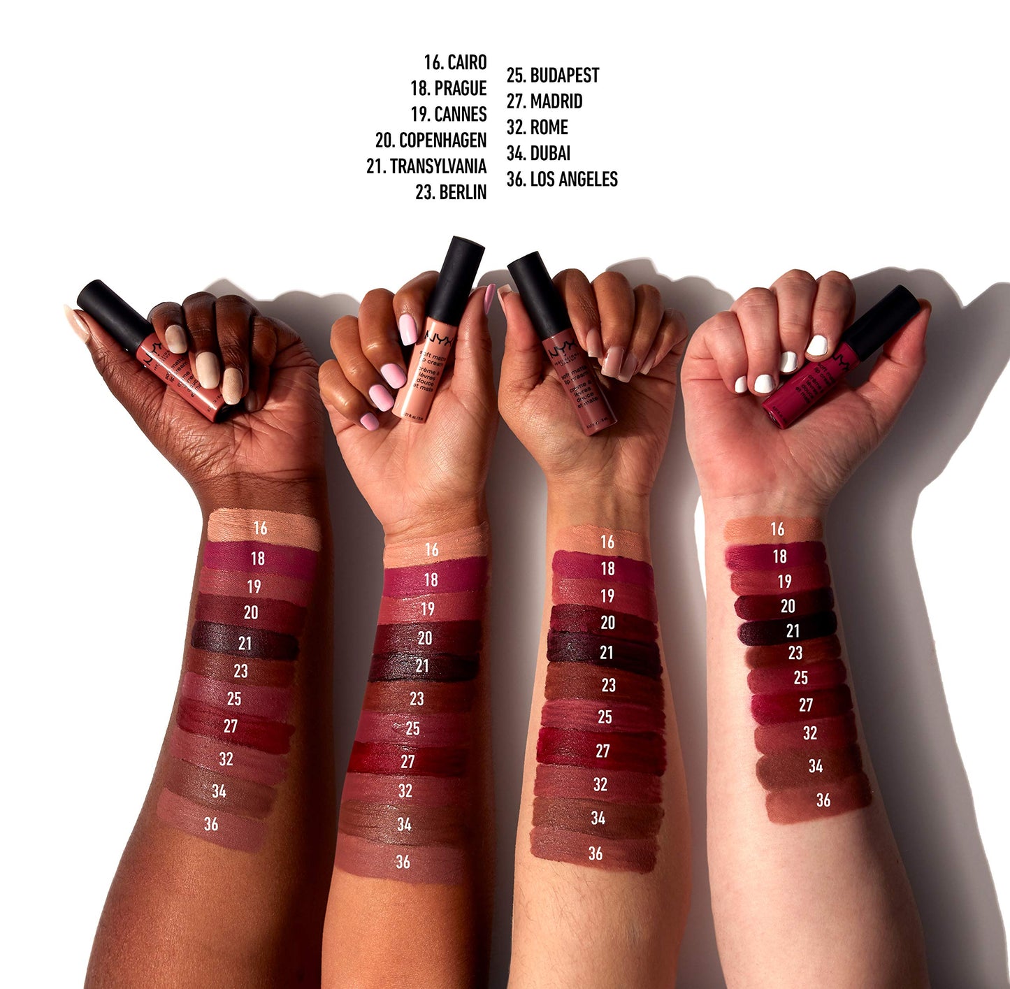 NYX PROFESSIONAL MAKEUP Soft Matte Lip Cream, Lightweight Liquid Lipstick - Berlin (Medium Warm Brown)