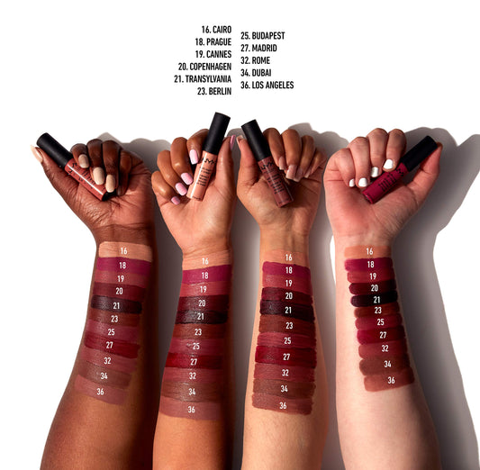 NYX PROFESSIONAL MAKEUP Soft Matte Lip Cream, Lightweight Liquid Lipstick - Berlin (Medium Warm Brown)