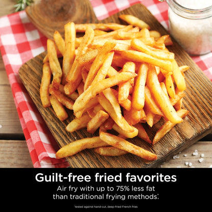 Ninja AF080 Mini Air Fryer, 2 Quarts Capacity, Compact, Nonstick, with Quick Set Timer, Grey