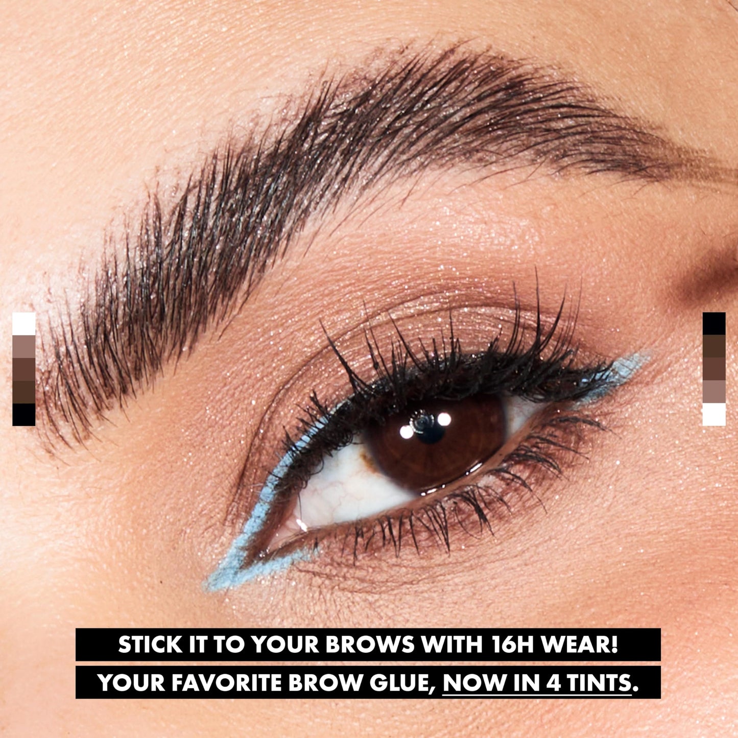 NYX PROFESSIONAL MAKEUP The Brow Glue, Extreme Hold Tinted Eyebrow Gel - Dark Brown