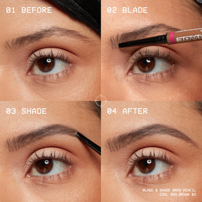 NYX PROFESSIONAL MAKEUP Blade & Shade Brow Pencil, Nano Mechanical Eyebrow Pencil, Up to 16HR Make Up Wear - Espresso