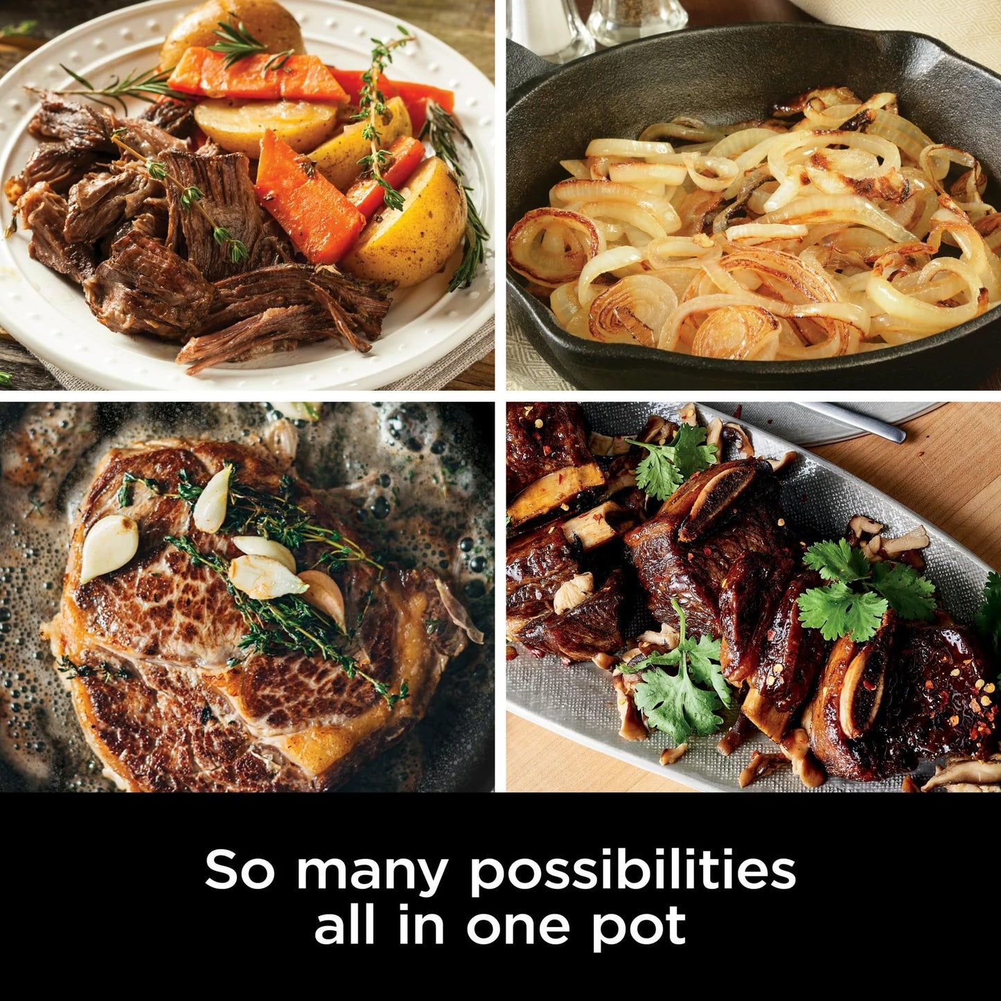 Ninja MC1000 Foodi PossibleCooker 8.5 Quart Multi-Cooker,with 4-in-1 Slow Cooker,Dutch Oven & More,Glass Lid & Integrated Spoon,Nonstick,Oven Safe Pot to 500°F,Cherry Tarte (Renewed) (CRT2NJMC1000RB)