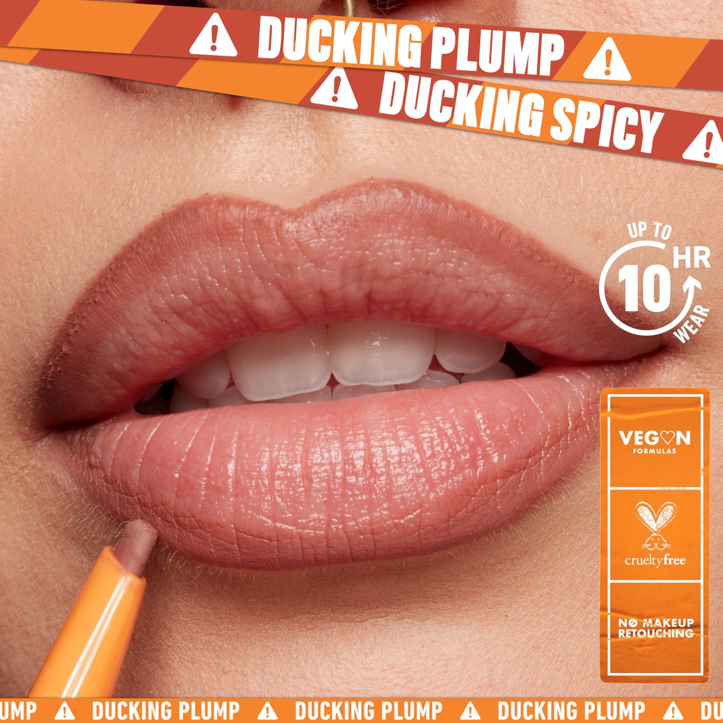 NYX PROFESSIONAL MAKEUP Duck Plump Plumping Lip Liner, Matte Pencil With Up To 10HR Wear, Nude Flip (Nude Lip Liner)