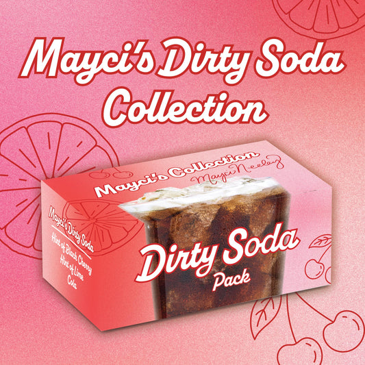 Ninja Thirsti™ Dirty Soda x Mayci Neeley Flavor Variety Pack, ZERO SODA, Classic Soda Flavors, Sparkling or Still, Zero Calories, Zero Sugar, Makes 17, 12oz drinks, 3 Pack, WCFMAYCI