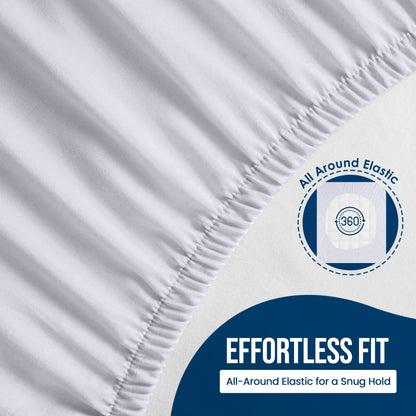 Utopia Bedding Waterproof Mattress Protector Twin Size, Premium Terry Mattress Cover 200 GSM, Breathable, Fitted Style with Stretchable Pockets (White)