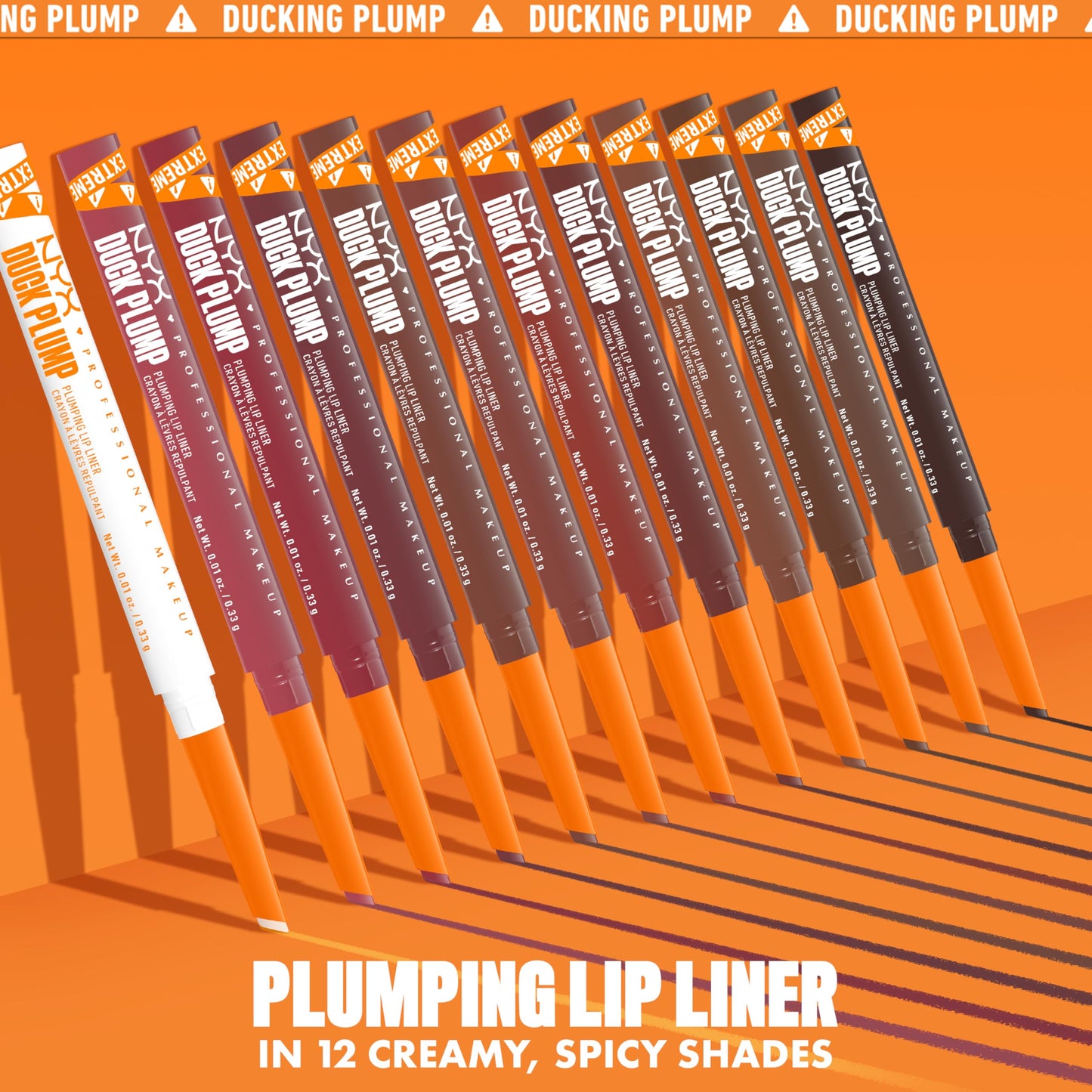 NYX PROFESSIONAL MAKEUP Duck Plump Plumping Lip Liner, Matte Pencil With Up To 10HR Wear, Nude Flip (Nude Lip Liner)