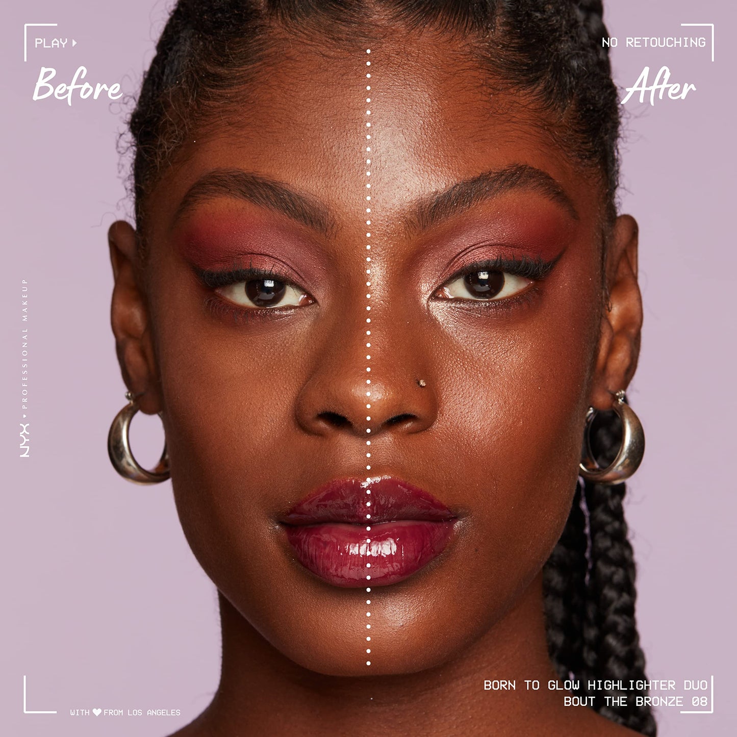 NYX PROFESSIONAL MAKEUP Born To Glow Icy Highlighter Duo - Bout The Bronze