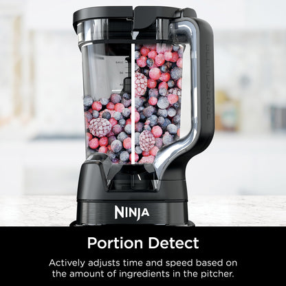 Ninja | All-in-One Blender & Food Processor | Best for Smoothies, Cookie Dough, Salsas, Cole Slaw & More | BlendSense Intelligence for Perfectly Smooth Results | 1800 Watt | Black | TB401