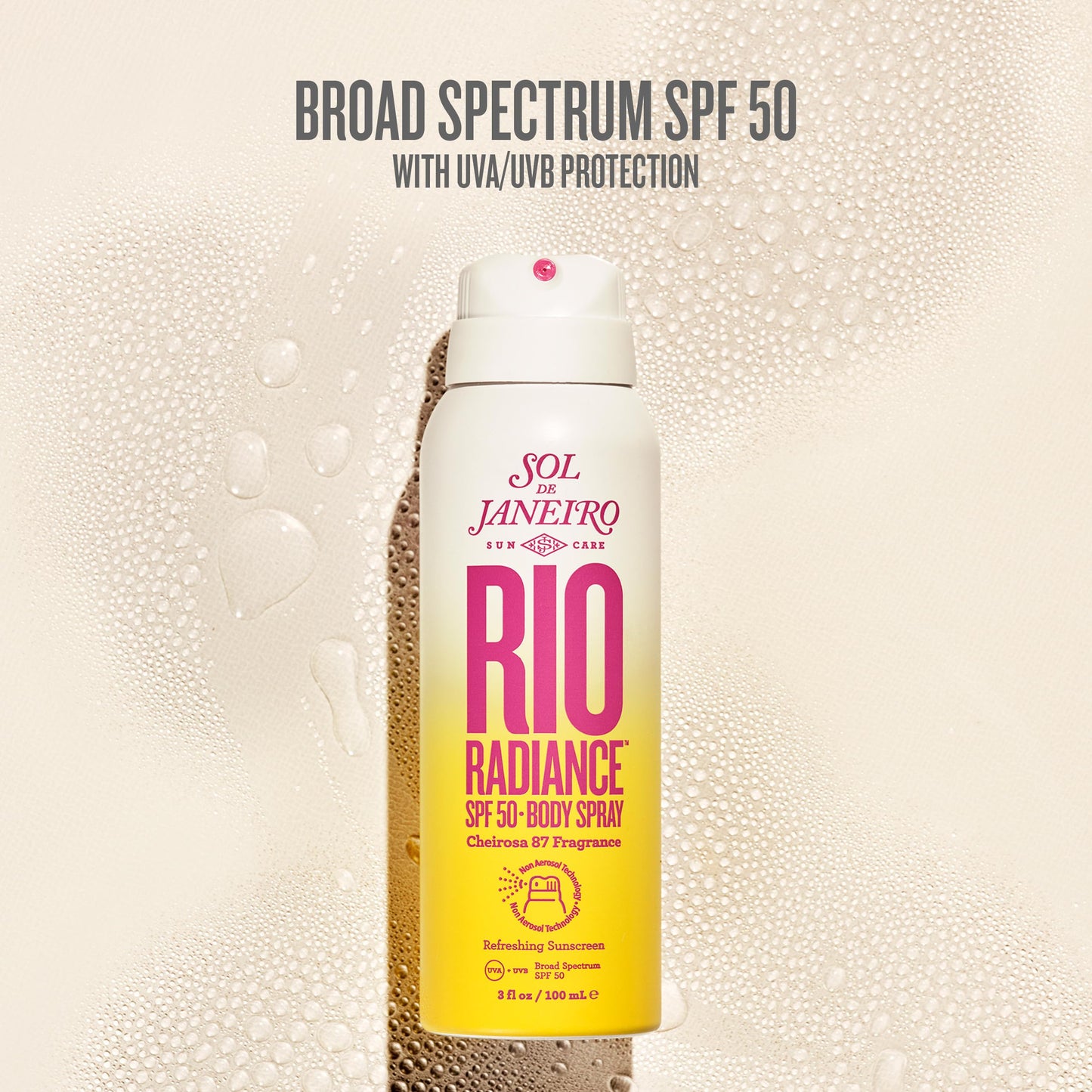 Sol de Janeiro Rio Radiance SPF 50 Travel Duo | TSA Friendly | Spray Sunscreen and Shimmering Body Oil, Amazon Exclusive
