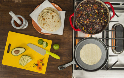 Lodge L9OG3 Cast Iron Round Griddle, Pre-Seasoned, 10.5-inch - Made in USA, Compatible with Stovetop, Oven, Grill & Campfire
