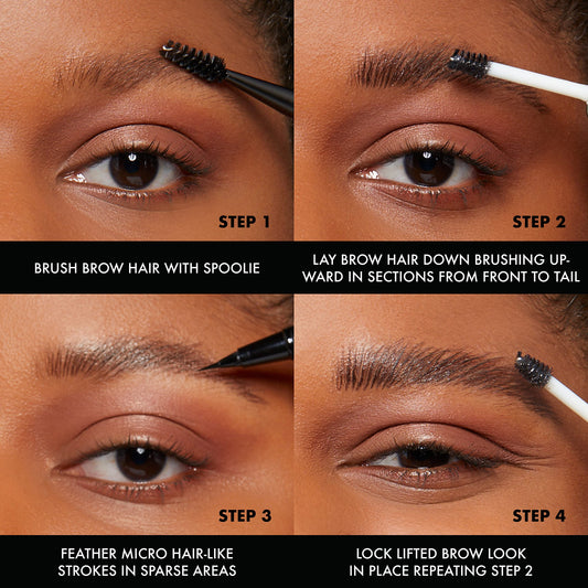 NYX PROFESSIONAL MAKEUP The Brow Glue Instant Brow Styler & Fat Oil Lip Drip, Moisturizing, Shiny and Vegan Tinted Lip Gloss - Missed Call (Sheer Pink)