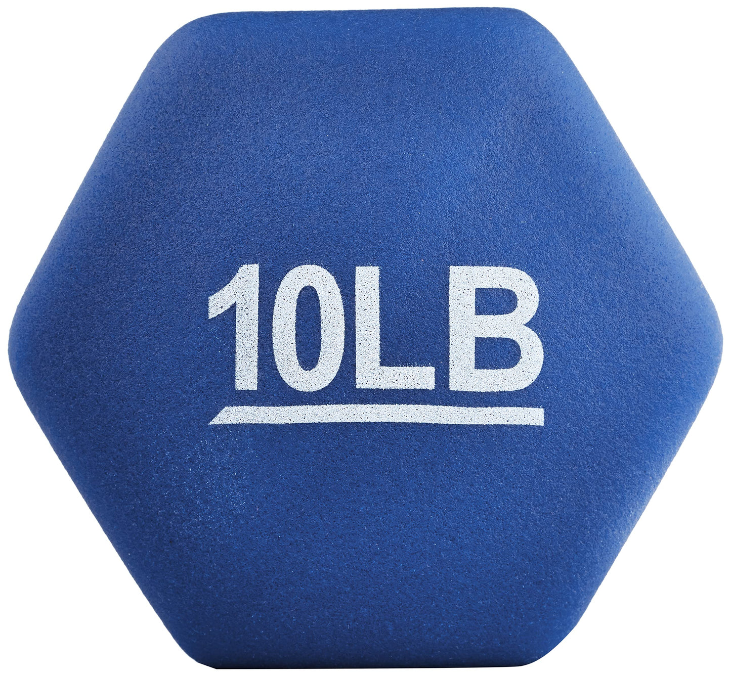 Amazon Basics Neoprene Dumbbell Hand Weights, 10 Pounds, Pair, Navy Blue