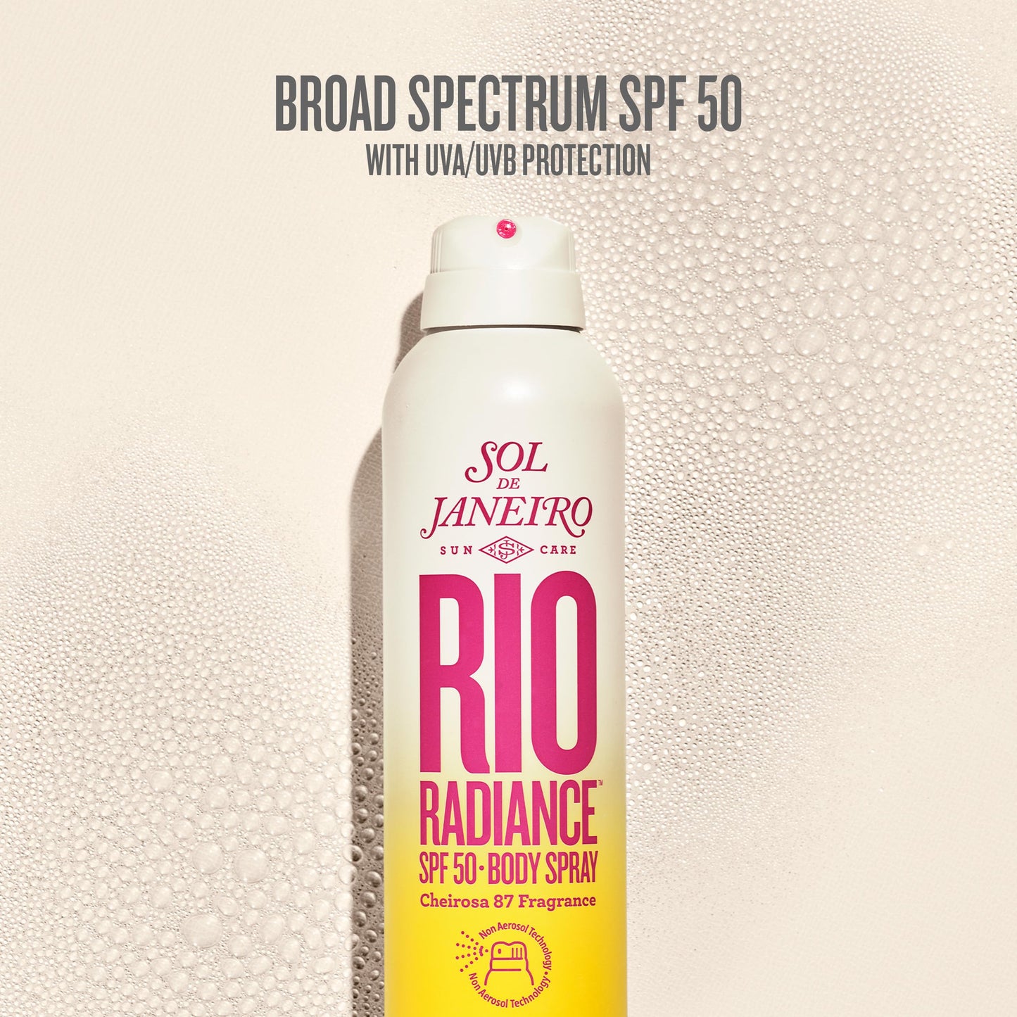 Sol de Janeiro Rio Radiance SPF 50 Body Spray Duo | Spray Sunscreen for Body | Sheer Coverage | UV Protection | 6.7 & 3 Fl Oz - Full & Travel Size Sunscreen | Amazon Exclusive