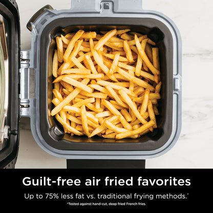 Ninja SF301 Speedi Rapid Cooker & Air Fryer, 6-Quart Capacity, 12-in-1 Functions to Steam, Bake, Roast, Sear, Sauté, Slow Cook, Sous Vide & More, 15-Minute Speedi Meals All In One Pot, Sea Salt Gray